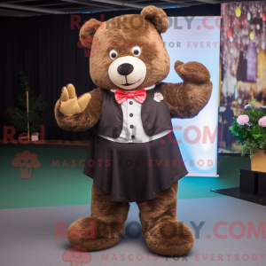 Brun Teddy Bear maskot...