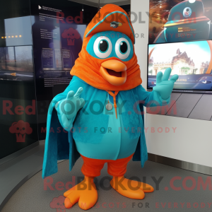 Costume de mascotte orange...