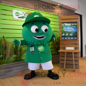 Green Doctor mascot costume...