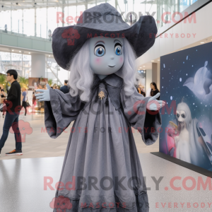 Gray Witch mascot costume...