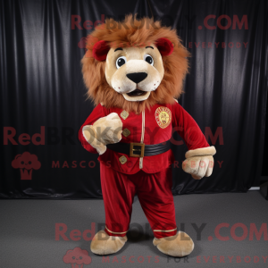 Red Lion maskot kostume...