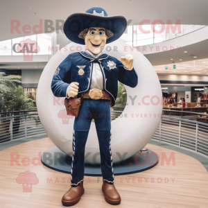 Navy Cowboy maskot kostume...