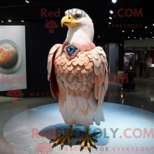 Peach Bald Eagle mascot...