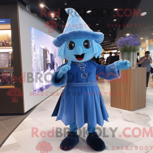 Sky Blue Witch mascot...