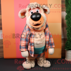 Peach Ram Maskottchen...