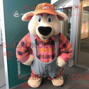 Peach Ram Maskottchen...