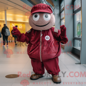 Maroon Handball Ball mascot...