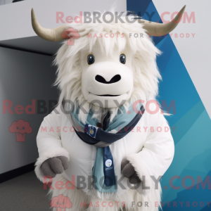 White Yak mascot costume...