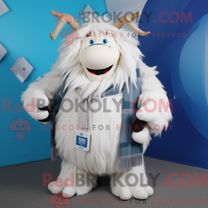 White Yak mascot costume...