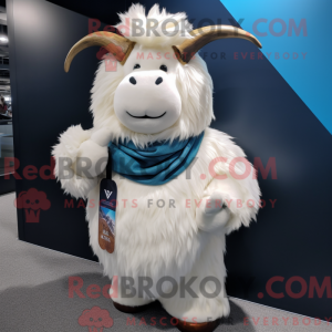 White Yak maskot kostume...
