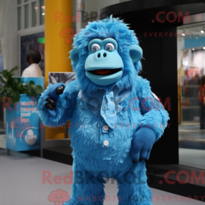 Blue Orangutan mascot...