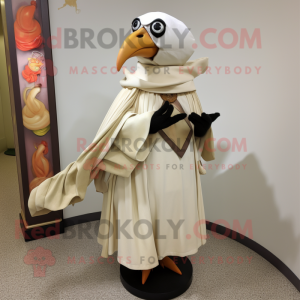 Cream Crow mascotte kostuum...