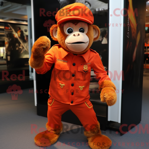 Orange Monkey mascot...