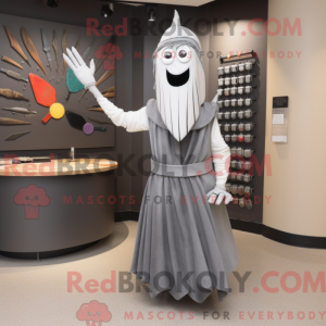 Gray Knife Thrower mascot...