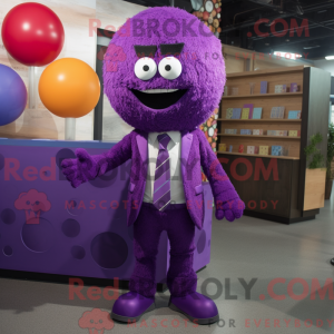 Purple Meatballs mascot...