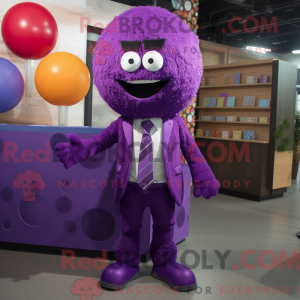 Purple Meatballs maskot...