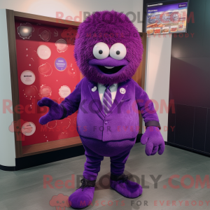 Purple Meatballs mascot...