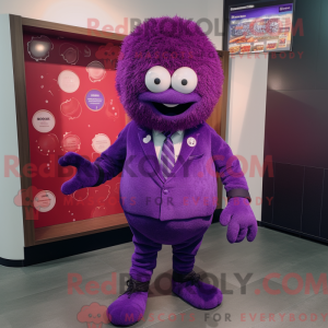 Purple Meatballs maskot...