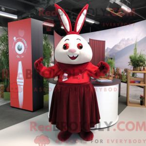 Maroon Rabbit maskot...