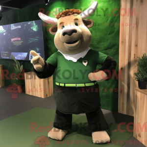 Forest Green Bull mascot...