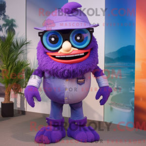 Purple Cyclops mascot...