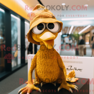 Guld Archeopteryx maskot...
