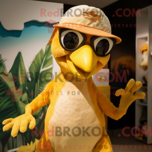 Gold Archeopteryx mascot...