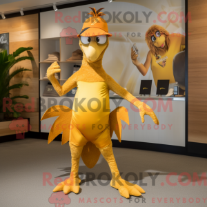 Gold Archeopteryx mascot...