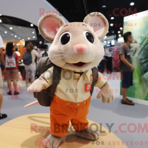 Peach Rat Maskottchen...