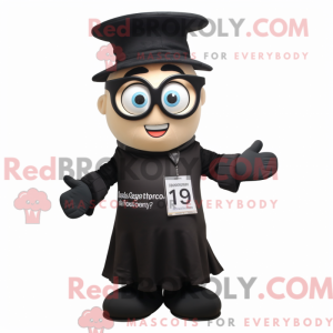 Sort timeglas maskot...
