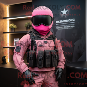 Pink Para Commando mascot...