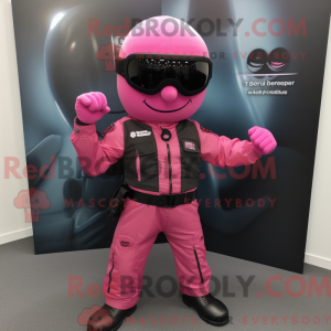 Pink Para Commando mascot...