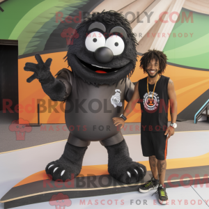 Black Skateboard mascot...