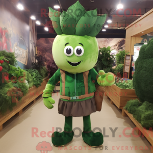 Skovgrøn majroe maskot...