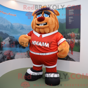 Strongman mascot costume...