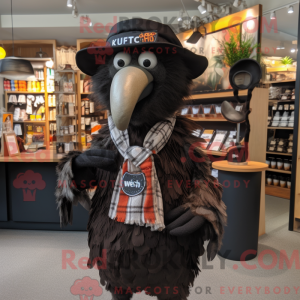 Black Kiwi mascot costume...