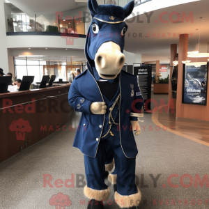 Postava maskota Navy Horse...