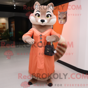 Peach Marten mascot costume...