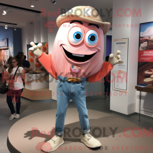 Peach Oyster mascot costume...