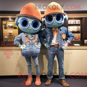 Peach Oyster mascot costume...