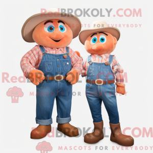 Peach Oyster mascot costume...