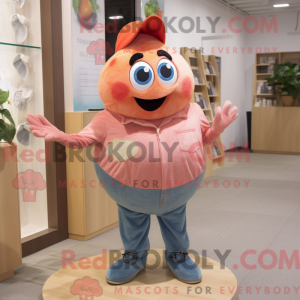 Peach Oyster mascot costume...