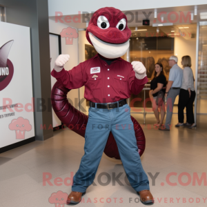 Maroon Titanoboa mascot...