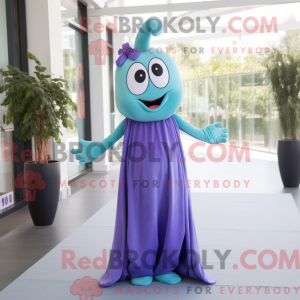 Sky Blue Eggplant mascot...