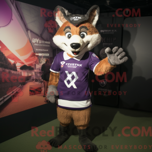 Purple Fox-maskotdraktfigur...