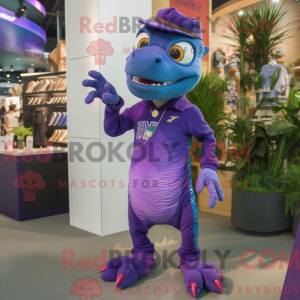 Purple Lizard mascot...