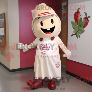 Creme hindbær maskot...