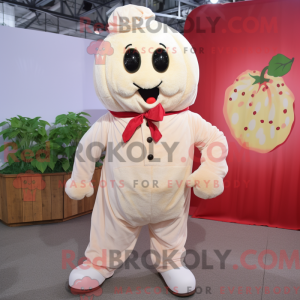 Creme hindbær maskot...