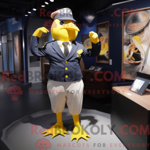 Navy Canary mascot costume...