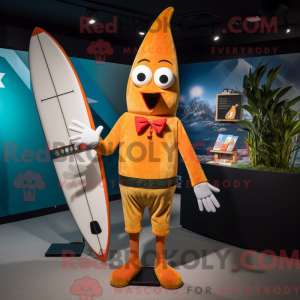 Gold Carrot mascot costume...